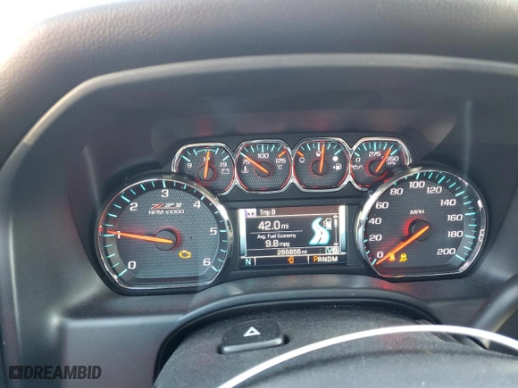 2016 Chevrolet Silverado 1500 LT with VIN 3GCUKREHXGG242654, listed as a Copart auction lot 43936305 with 266,856 mi miles and Salvage Title. Bid and sale history available at carsss.com. Image 9.
