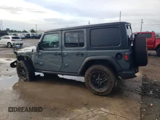 2024 Jeep Wrangler Sport S with VIN 1C4PJXDG6RW290752, listed as a Copart auction lot 58501845 with 11,656 mi miles and Clean title. Bid and sale history available at DreamBid. Image 2.