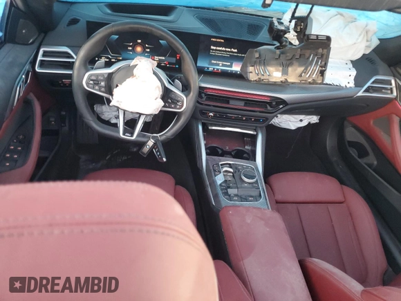 2025 BMW 4 Series 430i with VIN WBA33DB06SCS07578, listed as a Copart auction lot 43114995 with 5,169 mi miles and Salvage title. Bid and sale history available at DreamBid. Image 8.