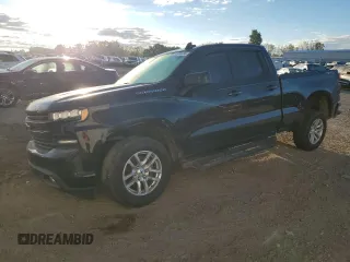 2021 Chevrolet Silverado 1500 RST with VIN 1GCRYEEK3MZ121582, listed as a Copart auction lot 74983994 with 47,459 mi miles and Non Repairable. Bid and sale history available at DreamBid. Image 1.