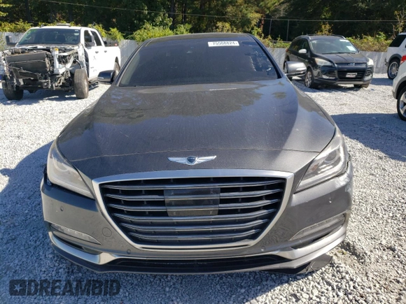 2018 Genesis G80 3.8L with VIN KMHGN4JE0JU225008, listed as a Copart auction lot 75508824 with 98,453 mi miles and Clean Title. Bid and sale history available at carsss.com. Image 5.