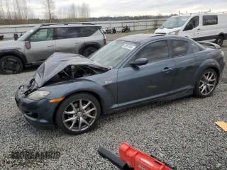 2008 Mazda RX-8 40th Anniversary with VIN JM1FE173980216166, listed as a Copart auction lot 83861354 with 123,193 mi miles and Salvage Title. Bid and sale history available at carsss.com. Image 1.