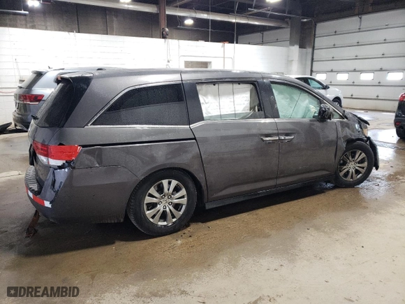 2016 Honda Odyssey SE with VIN 5FNRL5H33GB046380, listed as a Copart auction lot 53477755 with 107,205 mi miles and Salvage Title. Bid and sale history available at carsss.com. Image 3.