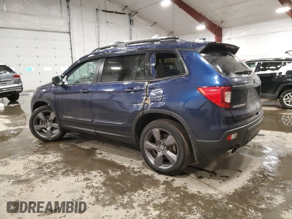 2021 Honda Passport Touring with VIN 5FNYF8H9XMB032027, listed as a Copart auction lot 44045495 with 78,693 mi miles and Salvage Title. Bid and sale history available at carsss.com. Image 2.