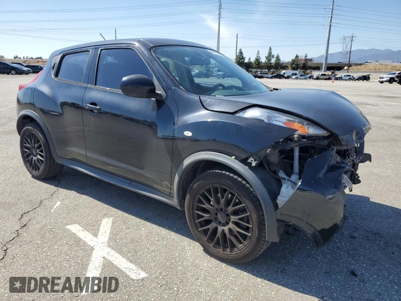 2014 Nissan Juke S with VIN JN8AF5MR9ET355316, listed as a Copart auction lot 49476035 with 143,806 mi miles and Salvage Title. Bid and sale history available at DreamBid. Image 4.