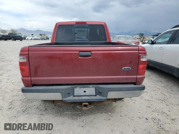 2004 Ford Ranger XL Fleet with VIN 1FTYR44U44PB51059, listed as a Copart auction lot 53529585 with 133,193 mi miles and Salvage Title. Bid and sale history available at DreamBid. Image 6.