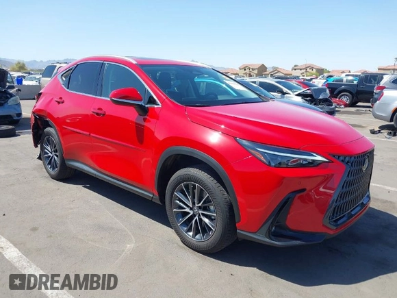 2023 Lexus NX with VIN 2T2GGCEZ2PC020362, listed as a IAAI auction lot 41968514 with 16,549 mi miles. Bid and sale history available at carsss.com. Image 1.