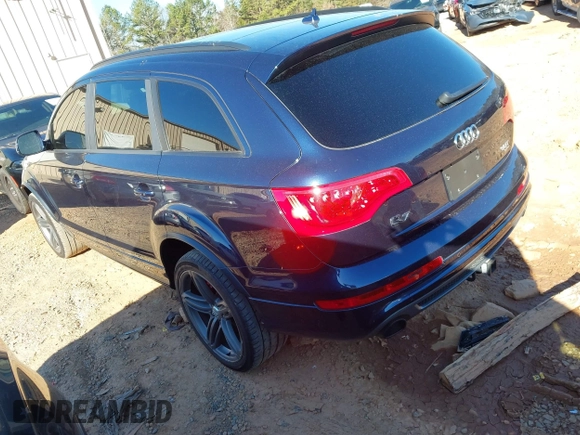 2014 Audi Q7 3.0T S line Prestige with VIN WA1DGAFEXED018456, listed as a IAAI auction lot 41705494 with 114,760 mi miles. Bid and sale history available at carsss.com. Image 3.