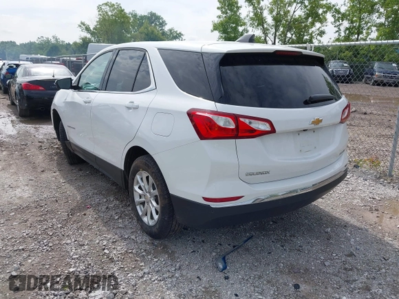 2020 Chevrolet Equinox LT with VIN 2GNAXTEV8L6163052, listed as a IAAI auction lot 42497070 with 107,779 mi miles and . Bid and sale history available at DreamBid. Image 3.
