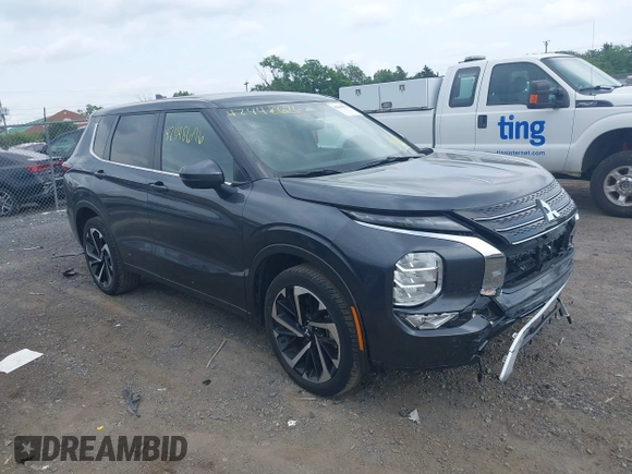 2024 Mitsubishi Outlander SE z VIN JA4J3VA81RZ049952, wystawiony jako IAAI lot #42448676 z przebiegiem 33 337 mil mil oraz . Historia ofert i sprzedaży dostępna na DreamBid. Obrazek 1.