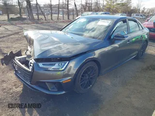2019 Audi A4 Premium Plus with VIN WAUENAF48KA096381, listed as a IAAI auction lot 41000378 with 66,995 mi miles. Bid and sale history available at carsss.com. Image 2.