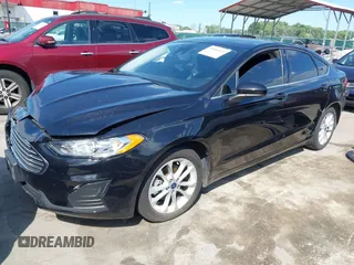 2020 Ford Fusion Hybrid SE with VIN 3FA6P0LU9LR161722, listed as a IAAI auction lot 42187436 with 49,376 mi miles. Bid and sale history available at carsss.com. Image 2.