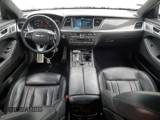 2018 Genesis G80 3.3T Sport with VIN KMHGN4JB5JU222384, listed as a Copart auction lot 42036785 with 38,516 mi miles and Salvage Title. Bid and sale history available at carsss.com. Image 8.