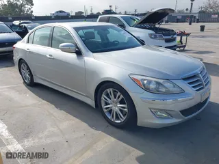 2012 Hyundai Genesis 4.6L with VIN KMHGC4DF1CU176415, listed as a IAAI auction lot 42085757 with 159,370 mi miles. Bid and sale history available at carsss.com. Image 1.