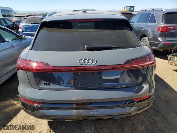 2024 Audi Q8 e-tron Premium Plus with VIN WA15AAGE0RB029861, listed as a Copart auction lot 72717464 with NaN miles and Salvage Title. Bid and sale history available at carsss.com. Image 6.