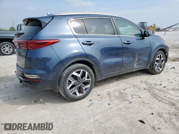 2020 Kia Sportage EX z VIN KNDPN3AC4L7840921, wystawiony jako Copart lot #51478665 z przebiegiem 62 052 mil mil oraz Szkoda całkowita • Salvage title. Historia ofert i sprzedaży dostępna na DreamBid. Obrazek 3.