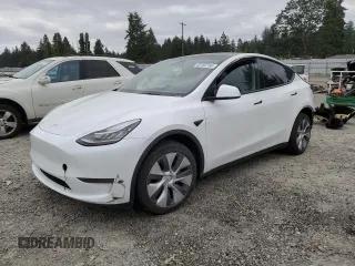 2023 Tesla Model Y Long Range z VIN 7SAYGDEE9PA081604, wystawiony jako Copart lot #60163785 z przebiegiem 42 134 mil mil oraz Szkoda całkowita • Salvage title. Historia ofert i sprzedaży dostępna na DreamBid. Obrazek 1.