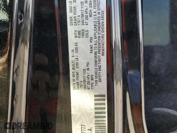 2024 Jeep Wrangler Sport S with VIN 1C4PJXDG1RW277777, listed as a Copart auction lot 49437045 with 10,405 mi miles and Salvage title. Bid and sale history available at DreamBid. Image 14.