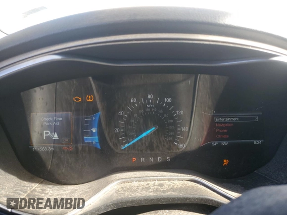 2016 Ford Fusion SE with VIN 3FA6P0HD3GR373112, listed as a Copart auction lot 53109675 with 117,568 mi miles and Clean Title. Bid and sale history available at DreamBid. Image 9.