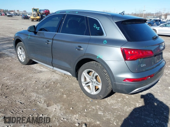 2019 Audi Q5 Premium with VIN WA1ANAFY5K2133539, listed as a IAAI auction lot 41821732 with 79,132 mi miles. Bid and sale history available at carsss.com. Image 3.