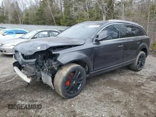2014 Audi Q7 z VIN WA1VGCFE4ED019313, wystawiony jako Copart lot #46291515 z przebiegiem Nie podano mil oraz Szkoda całkowita • Salvage title. Historia ofert i sprzedaży dostępna na DreamBid. Obrazek 1.