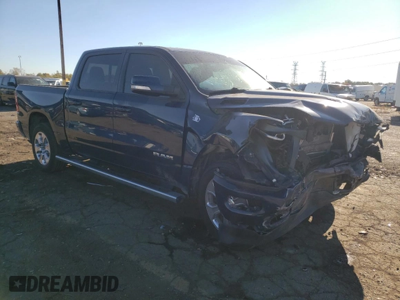 2022 Ram 1500 Big Horn with VIN 1C6RRFFG2NN301360, listed as a Copart auction lot 75982434 with 62,731 mi miles and Clean Title. Bid and sale history available at carsss.com. Image 4.