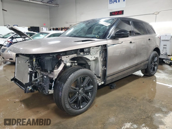 2020 Land Rover Range Rover Velar R-Dynamic S z VIN SALYK2FV9LA265857, wystawiony jako Copart lot #52206485 z przebiegiem 48 502 mil mil oraz Szkoda całkowita • Salvage title. Historia ofert i sprzedaży dostępna na DreamBid. Obrazek 1.