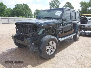 2019 Jeep Wrangler Unlimited Sahara with VIN 1C4HJXEN9KW514880, listed as a IAAI auction lot 42319437 with 70,186 mi miles and . Bid and sale history available at DreamBid. Image 18.