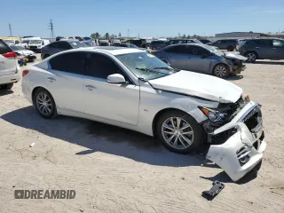 2016 Infiniti Q50 3.0t Premium with VIN JN1EV7AP9GM305451, listed as a Copart auction lot 49553185 with 141,710 mi miles and Salvage Title. Bid and sale history available at carsss.com. Image 4.