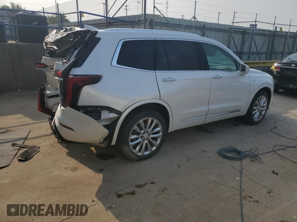 2020 Cadillac XT6 AWD Premium Luxury with VIN 1GYKPDRS6LZ117026, listed as a Copart auction lot 59591825 with 55,515 mi miles and Non repairable. Bid and sale history available at DreamBid. Image 3.