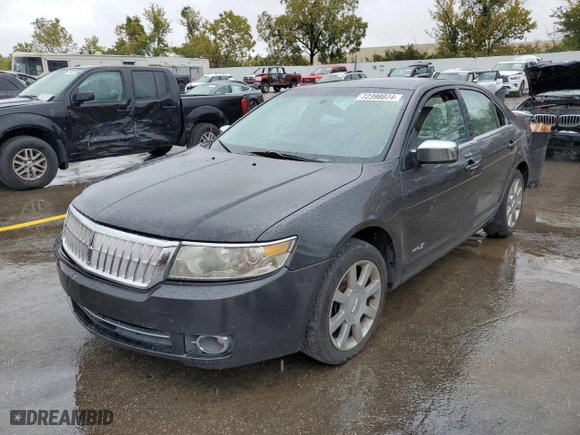 2007 Lincoln MKZ with VIN 3LNHM26TX7R633227, listed as a Copart auction lot 72398074 with 232,149 mi miles and Salvage Title. Bid and sale history available at carsss.com. Image 1.