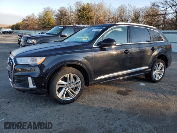 2020 Audi Q7 Premium Plus with VIN WA1LJAF74LD011658, listed as a Copart auction lot 88143785 with 44,250 mi miles and Salvage title. Bid and sale history available at DreamBid. Image 1.