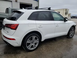 2025 Audi Q5 S line Premium z VIN WA1GAAFY1S2020208, wystawiony jako Copart lot #43335675 z przebiegiem 6319 mil mil oraz Tytuł czysty. Historia ofert i sprzedaży dostępna na DreamBid. Obrazek 3.