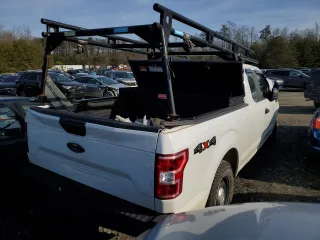2020 Ford F-150 XL with VIN 1FTEX1EB9LFA60944, listed as a Copart auction lot 81302364 with 127,147 mi miles and Salvage Title. Bid and sale history available at carsss.com. Image 3.