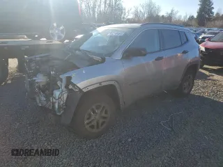 2021 Jeep Compass Sport with VIN 3C4NJDAB0MT584483, listed as a Copart auction lot 83216484 with 115,037 mi miles and Salvage Title. Bid and sale history available at DreamBid. Image 1.