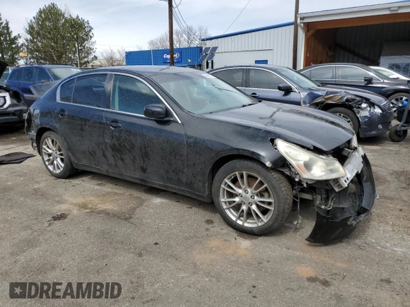 2007 Infiniti G35 Journey with VIN JNKBV61E77M716550, listed as a Copart auction lot 49495765 with 159,665 mi miles and Salvage Title. Bid and sale history available at DreamBid. Image 4.