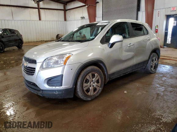 2016 Chevrolet Trax LS with VIN KL7CJKSB3GB603203, listed as a Copart auction lot 47664325 with 128,458 mi miles and Clean Title. Bid and sale history available at carsss.com. Image 1.