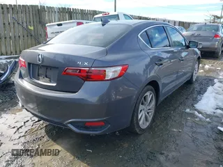 2017 Acura ILX with VIN 19UDE2F38HA015675, listed as a IAAI auction lot 41579329 with 93,539 mi miles. Bid and sale history available at carsss.com. Image 4.