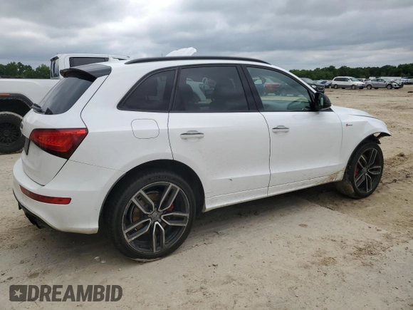 2017 Audi SQ5 Premium Plus with VIN WA1CCAFP0HA090670, listed as a Copart auction lot 59568085 with 106,057 mi miles and Salvage title. Bid and sale history available at DreamBid. Image 3.