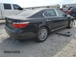 2008 Lexus LS 460 with VIN JTHBL46F985071147, listed as a Copart auction lot 61249795 with 104,373 mi miles and Salvage title. Bid and sale history available at DreamBid. Image 3.