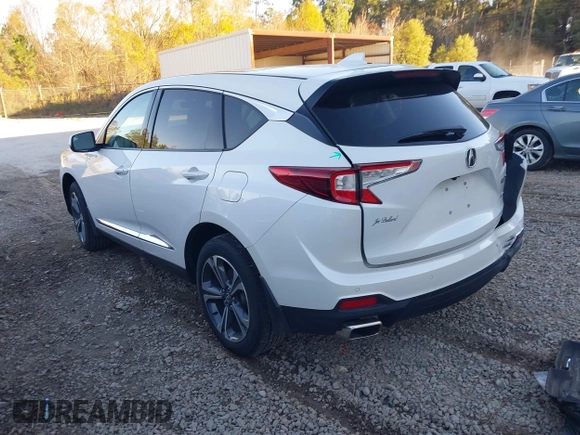2023 Acura RDX w/Advance Package with VIN 5J8TC2H73PL004653, listed as a IAAI auction lot 41158320 with 4,692 mi miles. Bid and sale history available at carsss.com. Image 3.