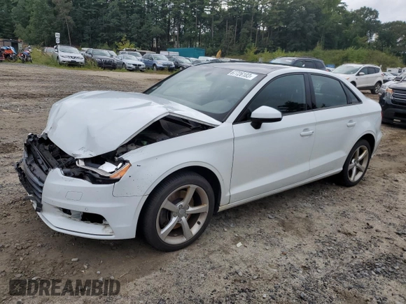 2016 Audi A3 2.0T Premium with VIN WAUB8GFF8G1017572, listed as a Copart auction lot 67726183 with 0 mi miles. Bid and sale history available at carsss.com. Image 1.