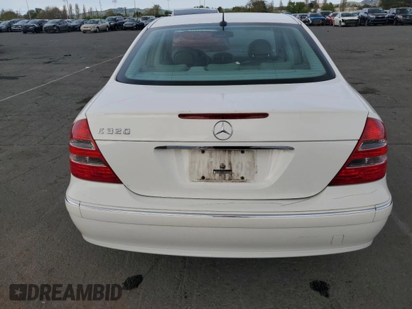 2004 Mercedes-Benz E 320 with VIN WDBUF65JX4A430542, listed as a Copart auction lot 51974815 with 195,666 mi miles and Salvage Title. Bid and sale history available at carsss.com. Image 6.