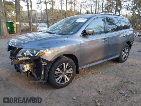2017 Nissan Pathfinder SV with VIN 5N1DR2MM5HC619196, listed as a IAAI auction lot 41410299 with 105,446 mi miles. Bid and sale history available at carsss.com. Image 18.
