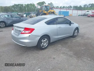 2013 Honda Civic Cpe LX with VIN 2HGFG3B54DH526537, listed as a IAAI auction lot 41931424 with 224,318 mi miles. Bid and sale history available at carsss.com. Image 4.
