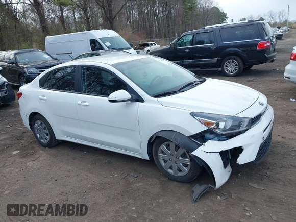 2021 Kia Rio LX with VIN 3KPA24AD7ME420438, listed as a IAAI auction lot 42030510 with 13,927 mi miles. Bid and sale history available at carsss.com. Image 12.