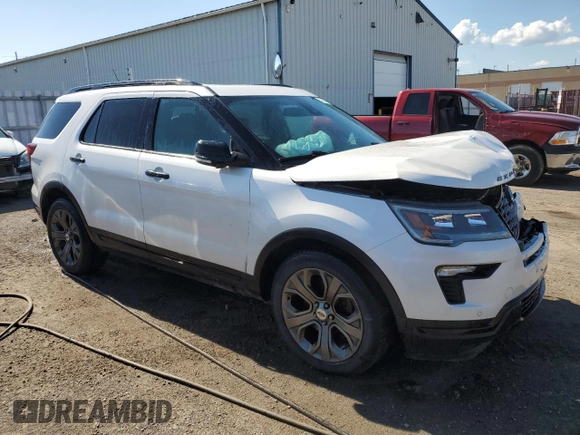 2018 Ford Explorer Sport z VIN 1FM5K8GT1JGB36527, wystawiony jako Copart lot #57949835 z przebiegiem 174 832 mil mil oraz Szkoda całkowita • Salvage title. Historia ofert i sprzedaży dostępna na DreamBid. Obrazek 4.