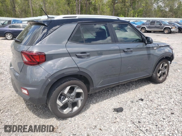 2024 Hyundai Venue Limited with VIN KMHRC8A39RU328167, listed as a Copart auction lot 51898845 with 4,256 mi miles and Salvage Title. Bid and sale history available at DreamBid. Image 3.