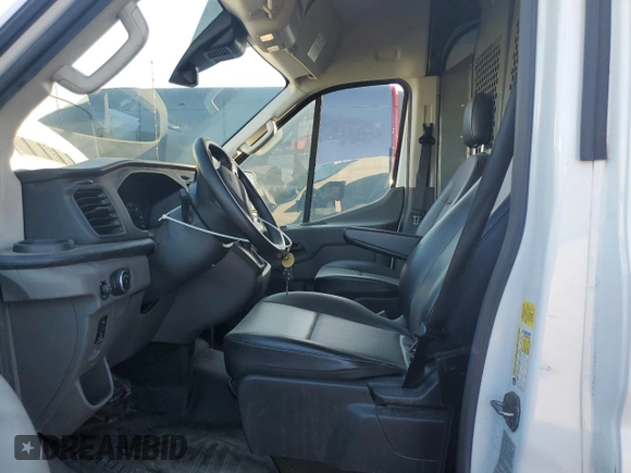2021 Ford Transit Cargo with VIN 1FTBR1X87MKA68791, listed as a Copart auction lot 43239345 with 95,963 mi miles and Salvage Title. Bid and sale history available at DreamBid. Image 7.