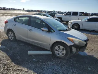 2015 Kia Forte LX with VIN KNAFK4A68F5404963, listed as a Copart auction lot 46454545 with 188,271 mi miles and Salvage Title. Bid and sale history available at carsss.com. Image 4.
